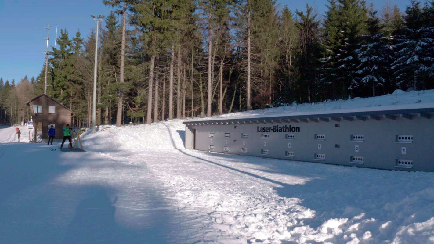 Laser-Schießstand auf der Silberhütte