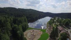 Zřícenina hradu a kemp Gaisweiher ve Flossenbürgu